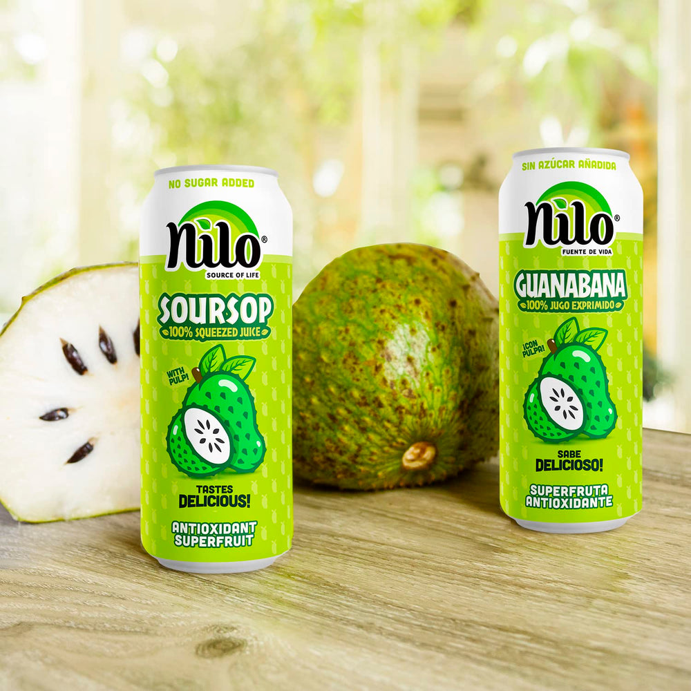 NILO botella junto a una fruta para comparar tamaño real