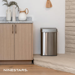 Ninestars interior con anillo removible para cambios de bolsa rápidos y sin derrames