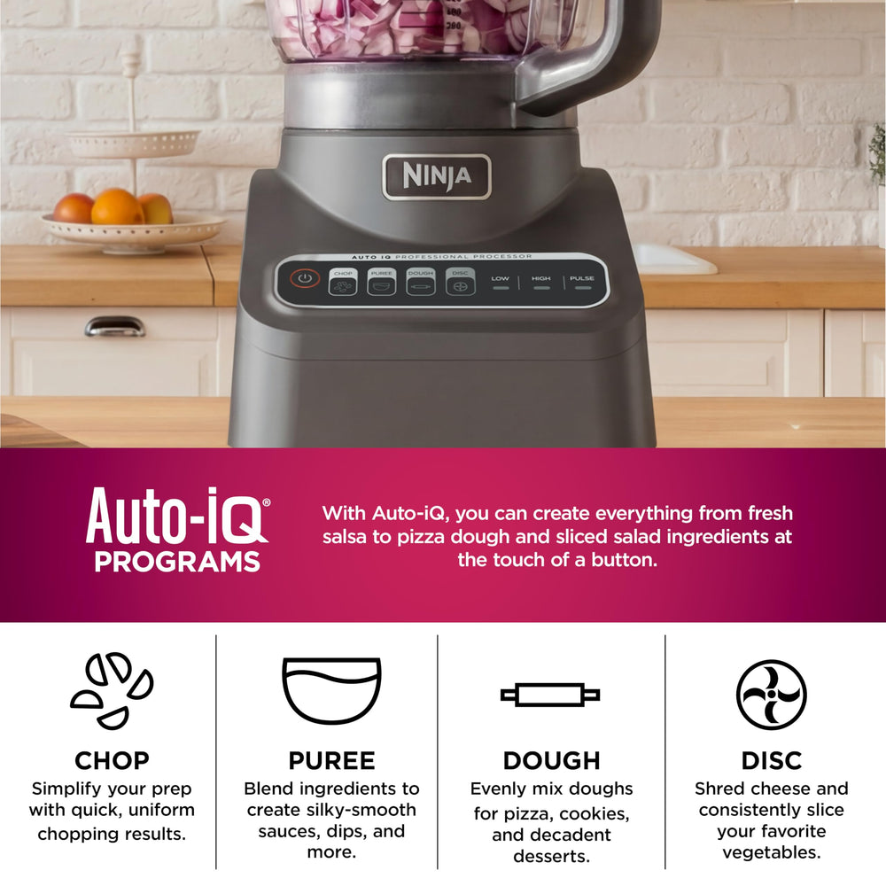 Ninja BN601 rebanando y rallando queso y vegetales precisión en cortes variados
