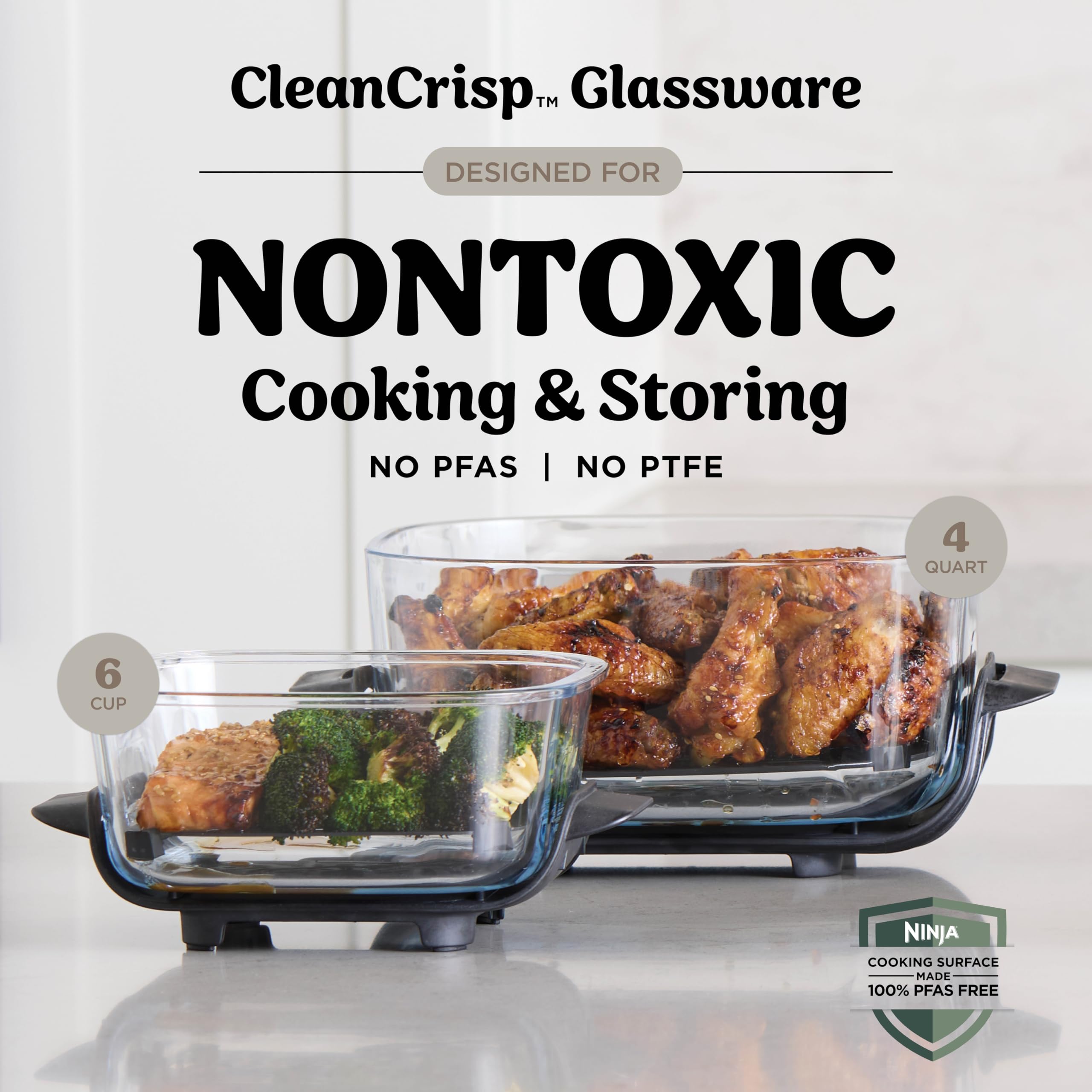 Ninja recipiente 4 qt con pollo y verduras para cenas familiares