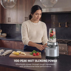 Ninja ensamblaje de cuchillas Pro Extractor mostrando filo y extracción nutritiva