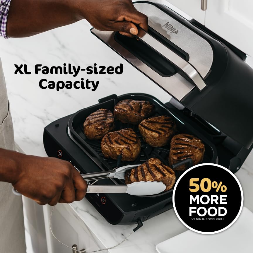Ninja Foodi Smart XL con seis filetes en la rejilla, capacidad XL para familias