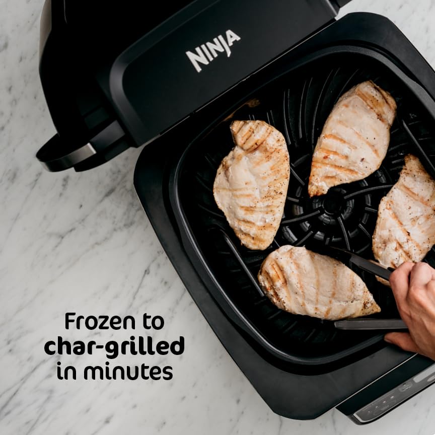 Ninja Foodi Smart XL alitas crujientes recién salidas, textura dorada y crujiente