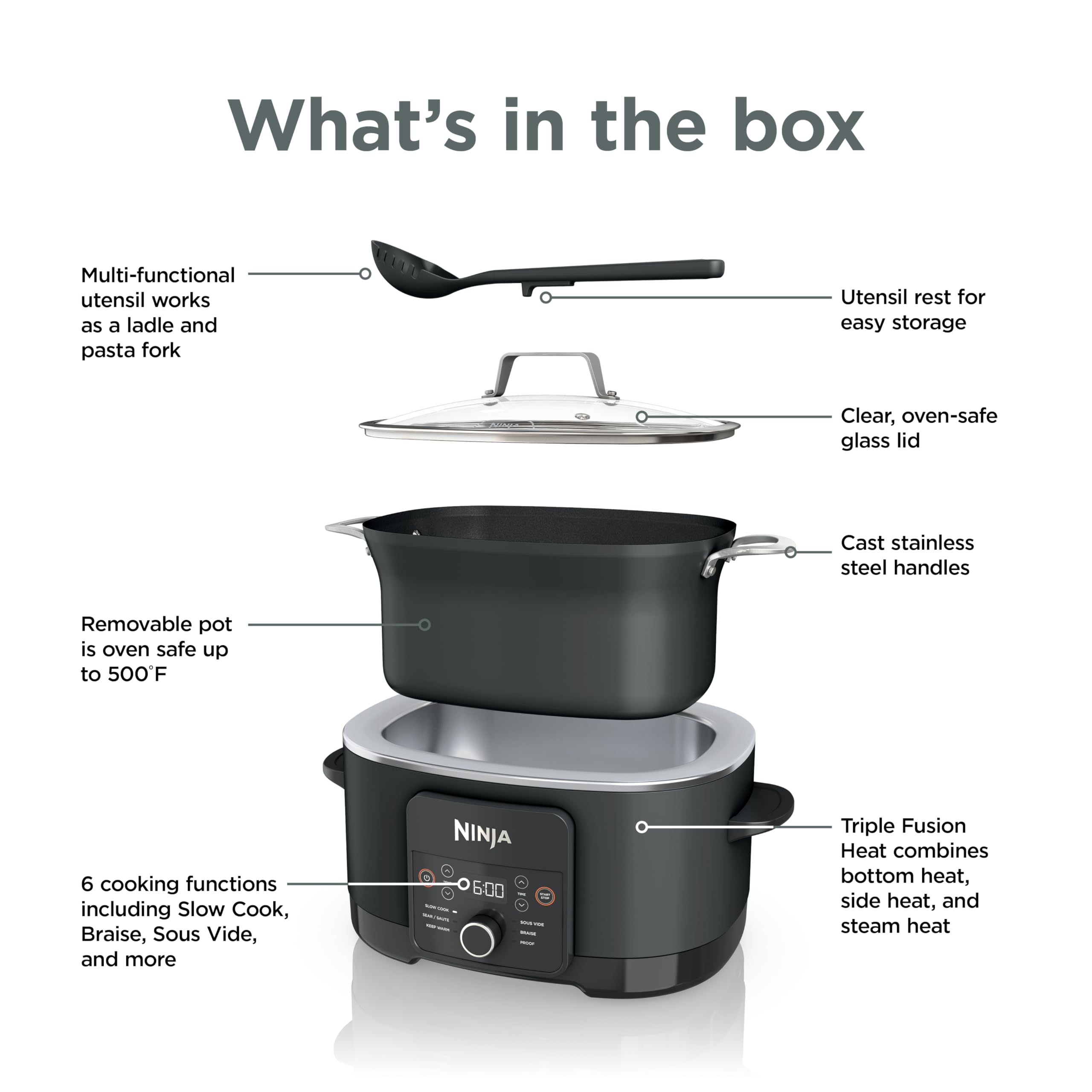Ninja PossibleCooker en cocina modern equipada para entretener