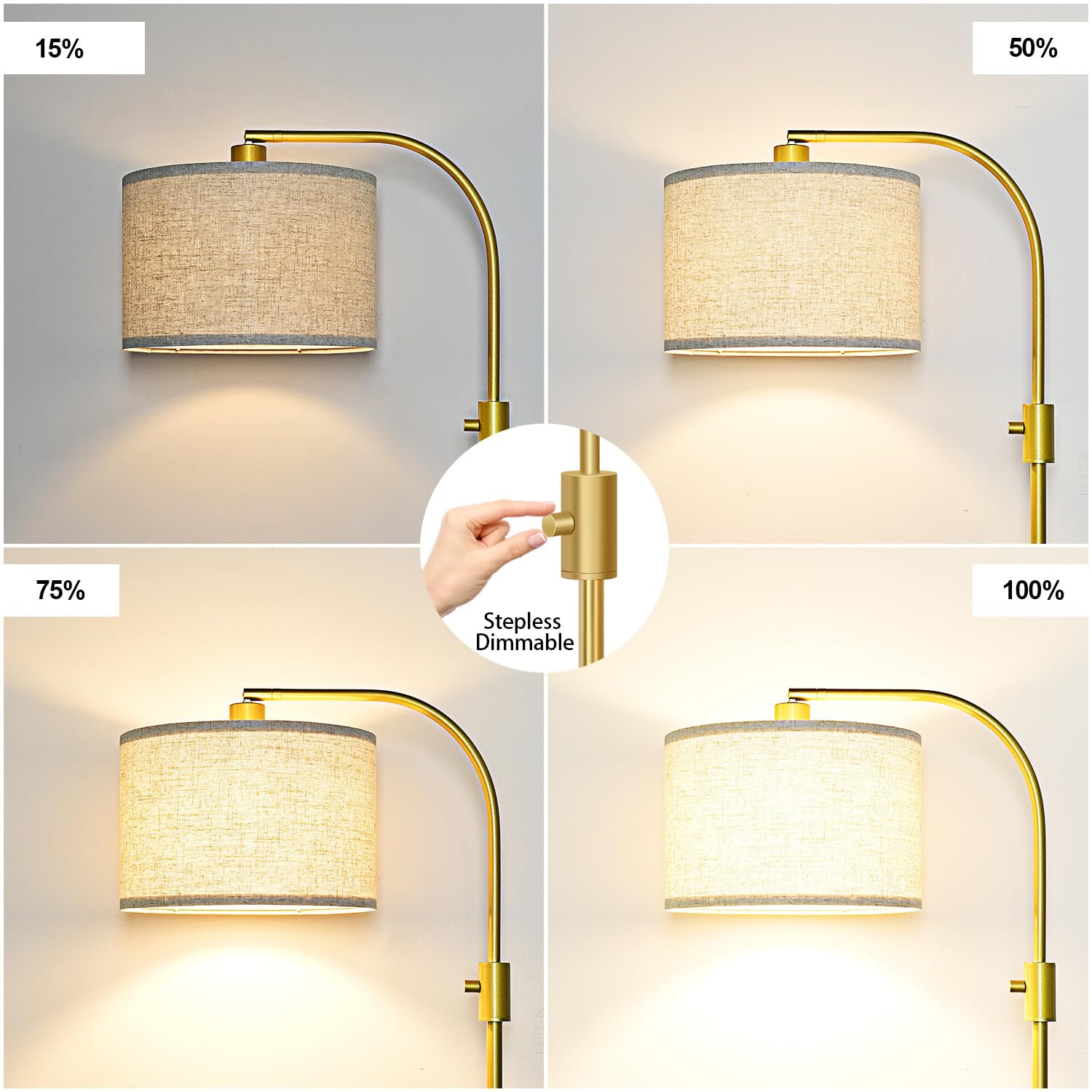 Nintiue bombilla LED incluida encendida entrega luz cálida y cómoda