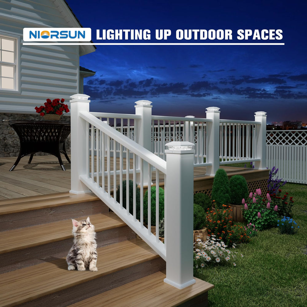 NIORSUN ambiente de jardín iluminado para crear ambiente exterior seguro