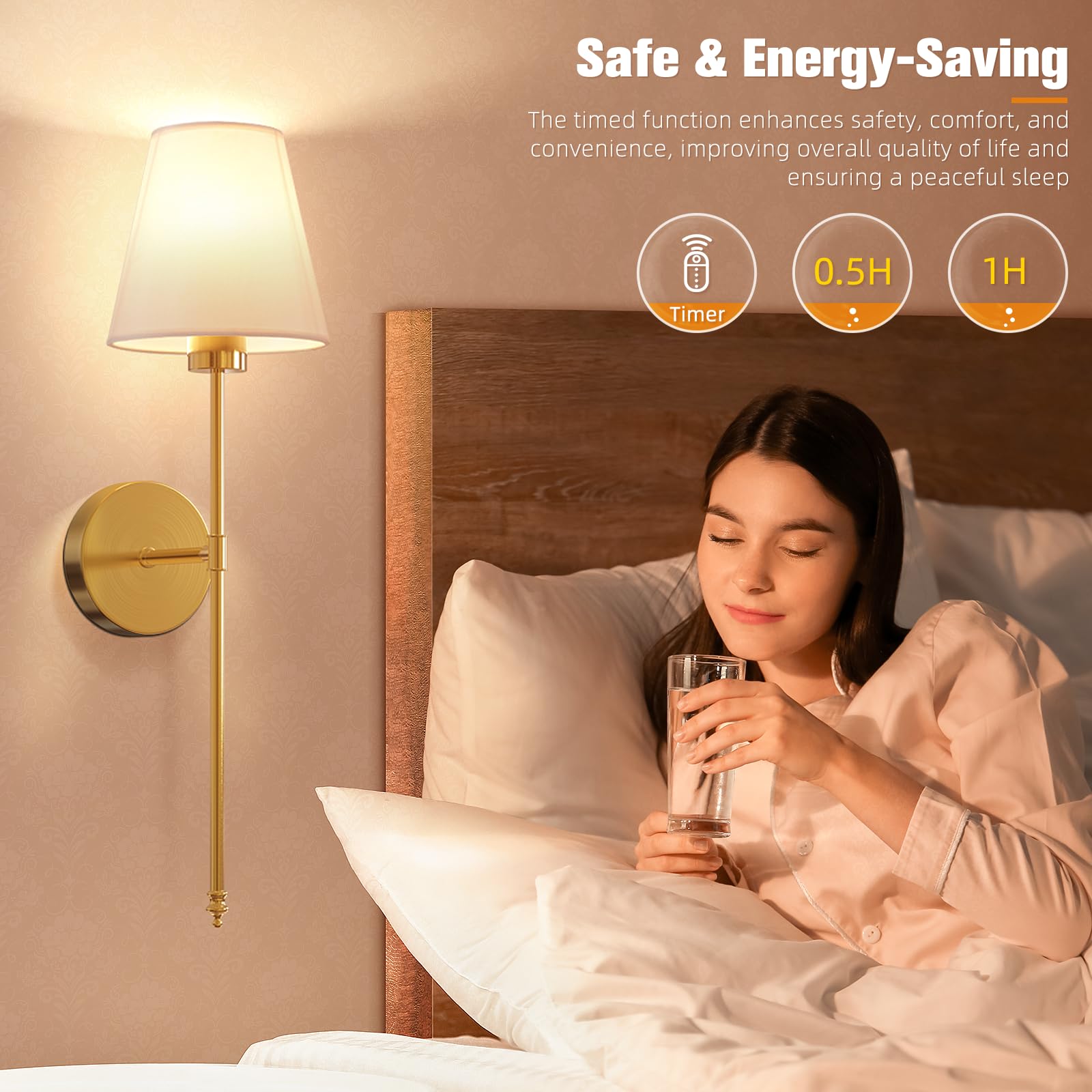 NIORSUN luz RGB sobre cabecero, crea ambiente personalizado