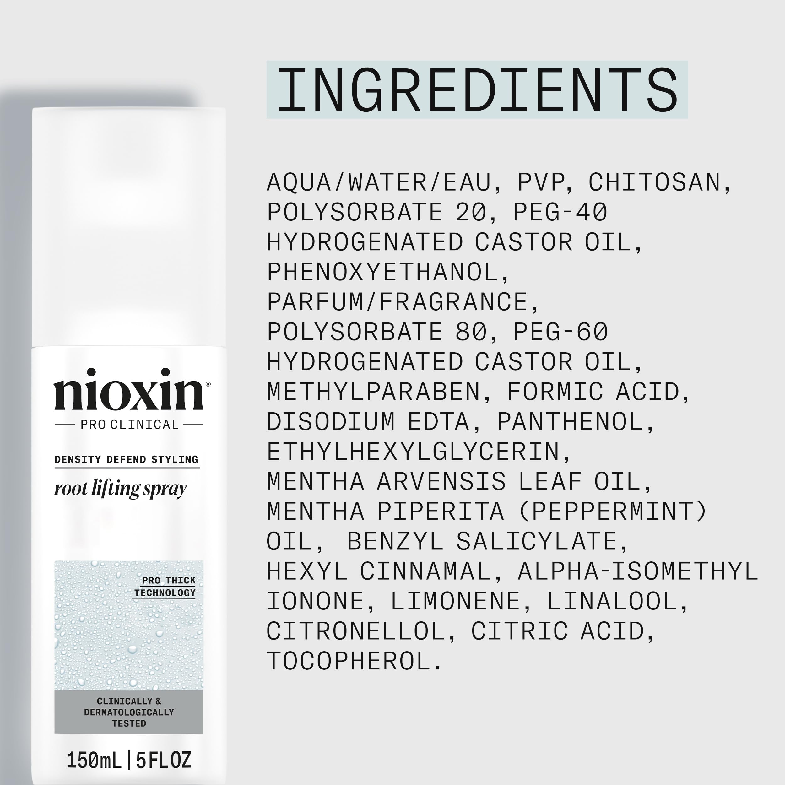 NIOXIN producto en entorno de salón para acabado profesional