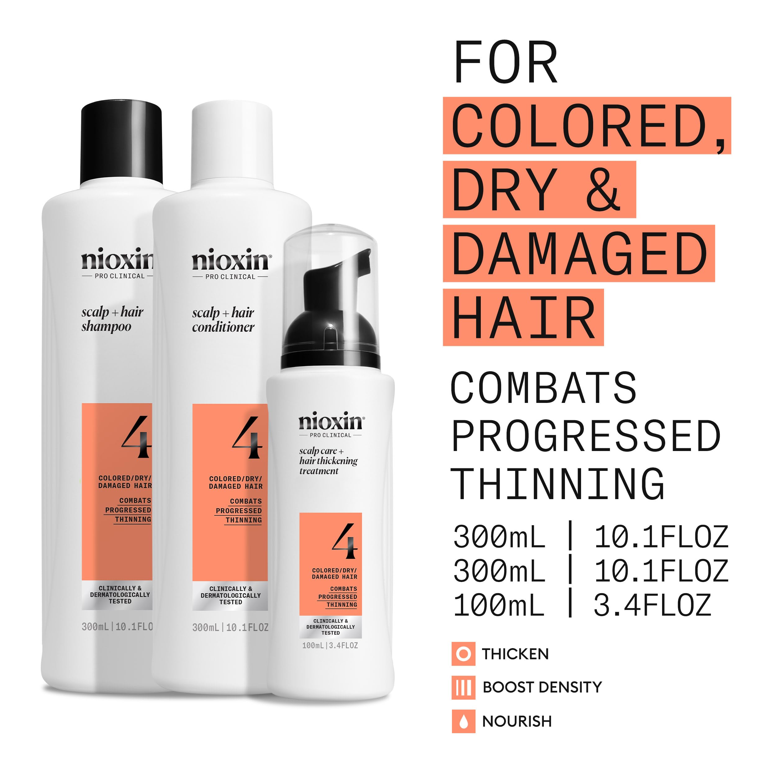 Nioxin detalle del acondicionador en mano que aporta suavidad y control de humedad