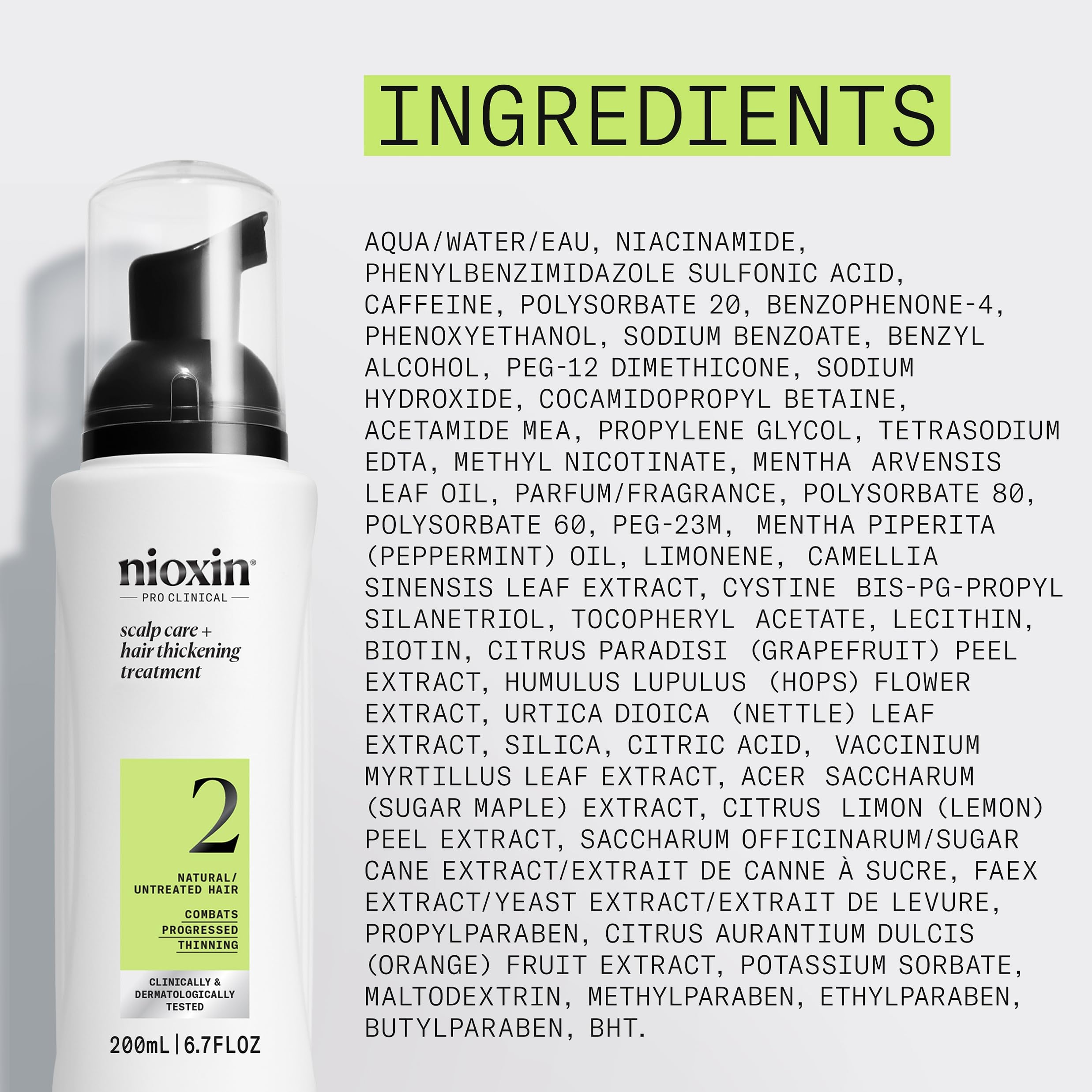 NIOXIN tratamiento en baño integrándose en rutina diaria de cuidado