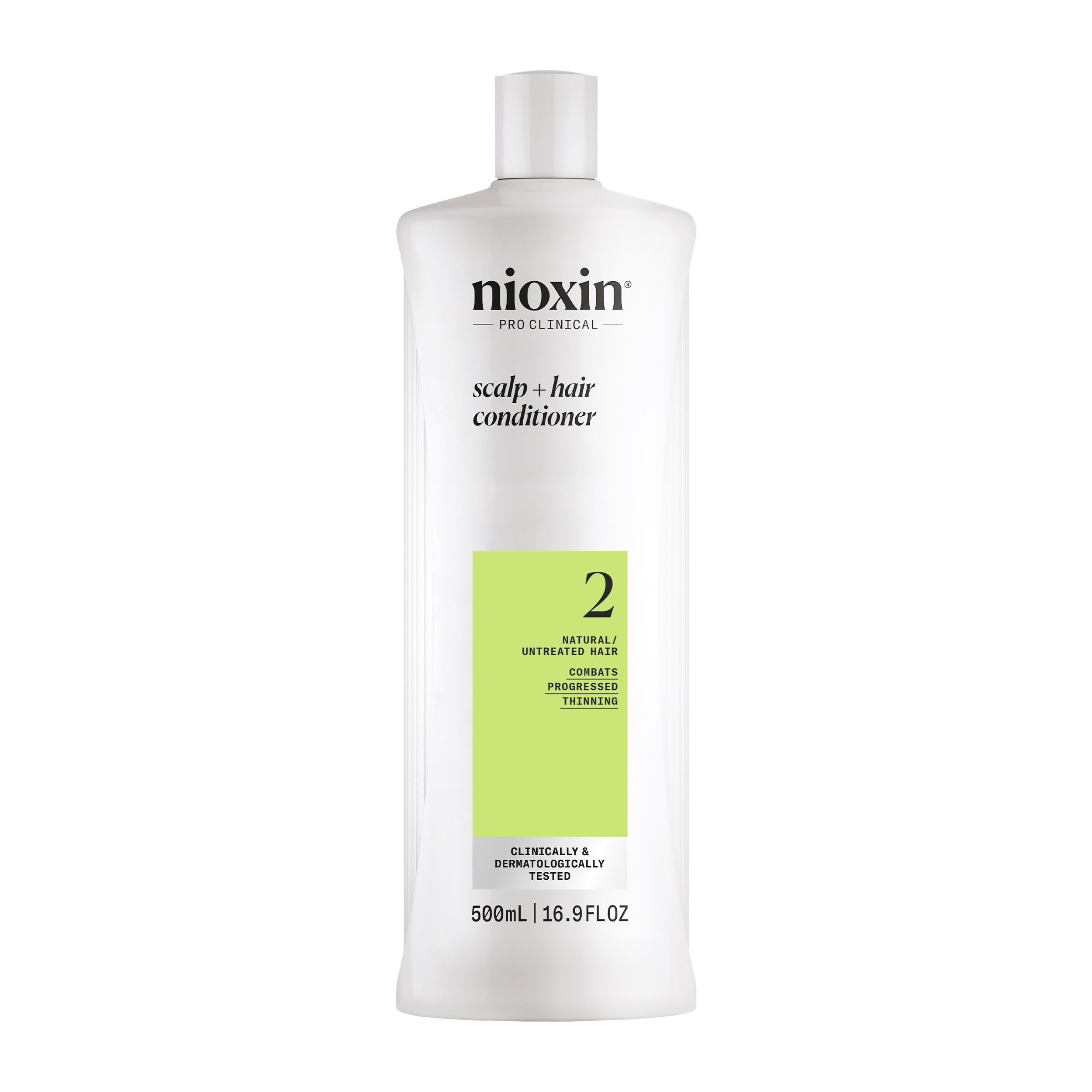 NIOXIN envase frontal mostrando diseño profesional y beneficio de densidad