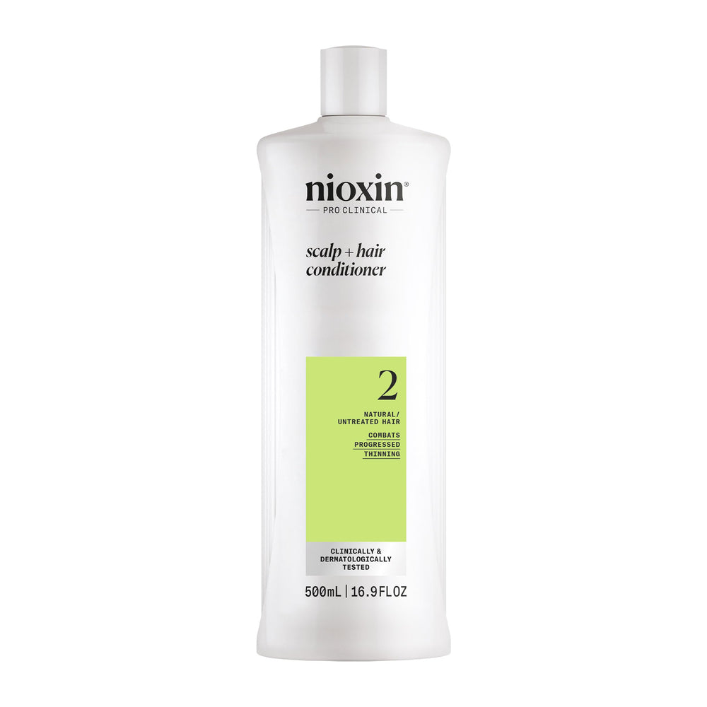 NIOXIN envase frontal mostrando diseño profesional y beneficio de densidad