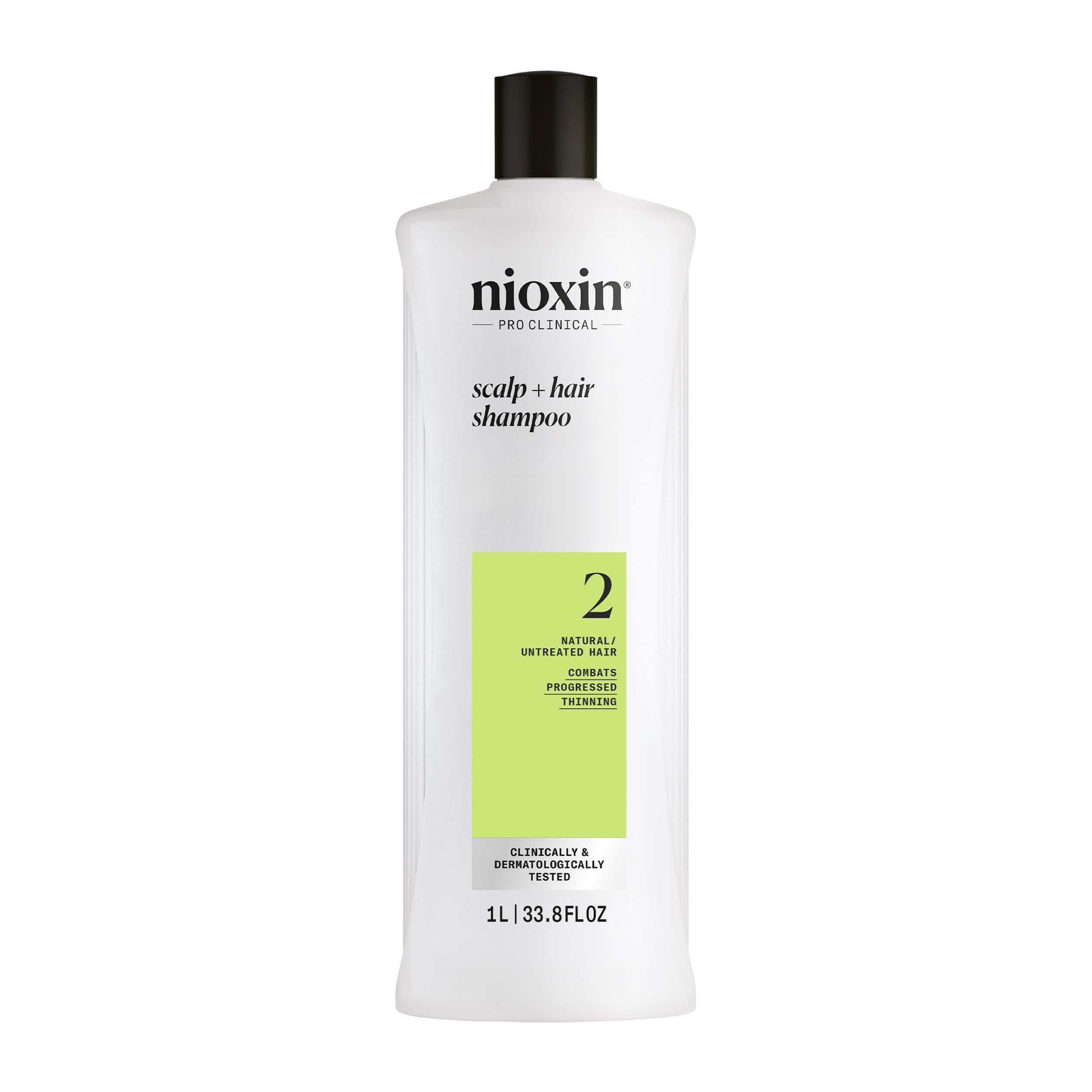NIOXIN envase frontal mostrando diseño profesional y limpieza profunda