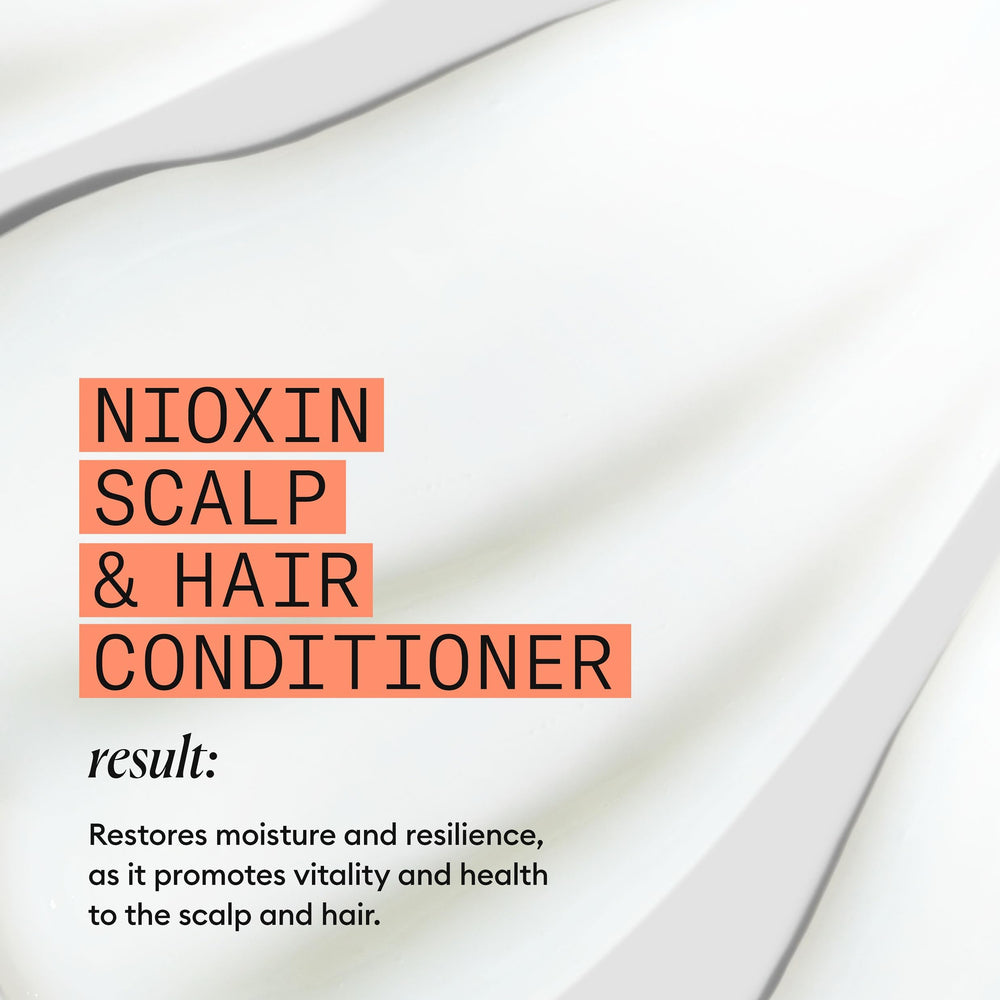 NIOXIN duo displayed on bathroom shelf showing salon-quality routine at home