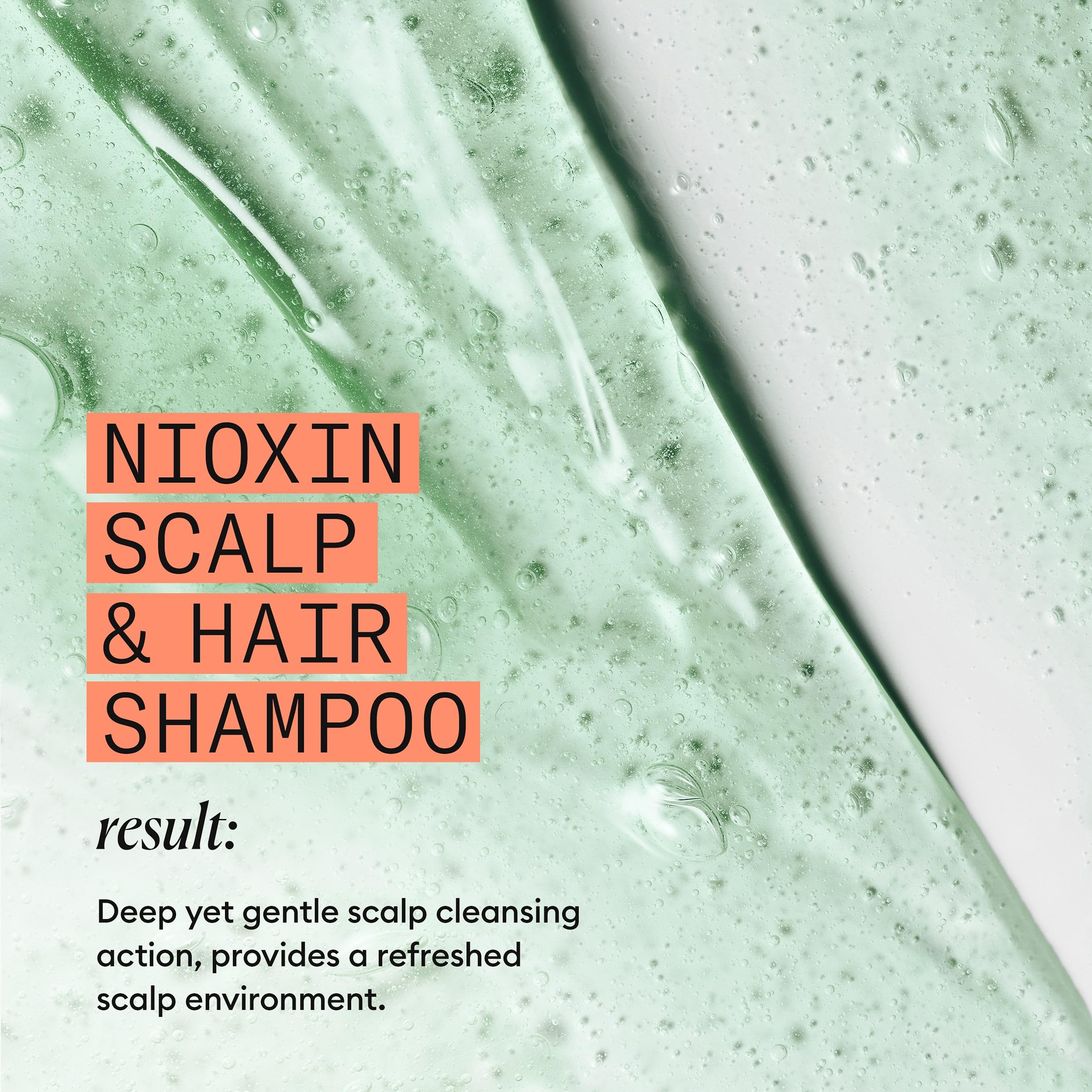 NIOXIN liter bottle held in hand to show scale and value for frequent use