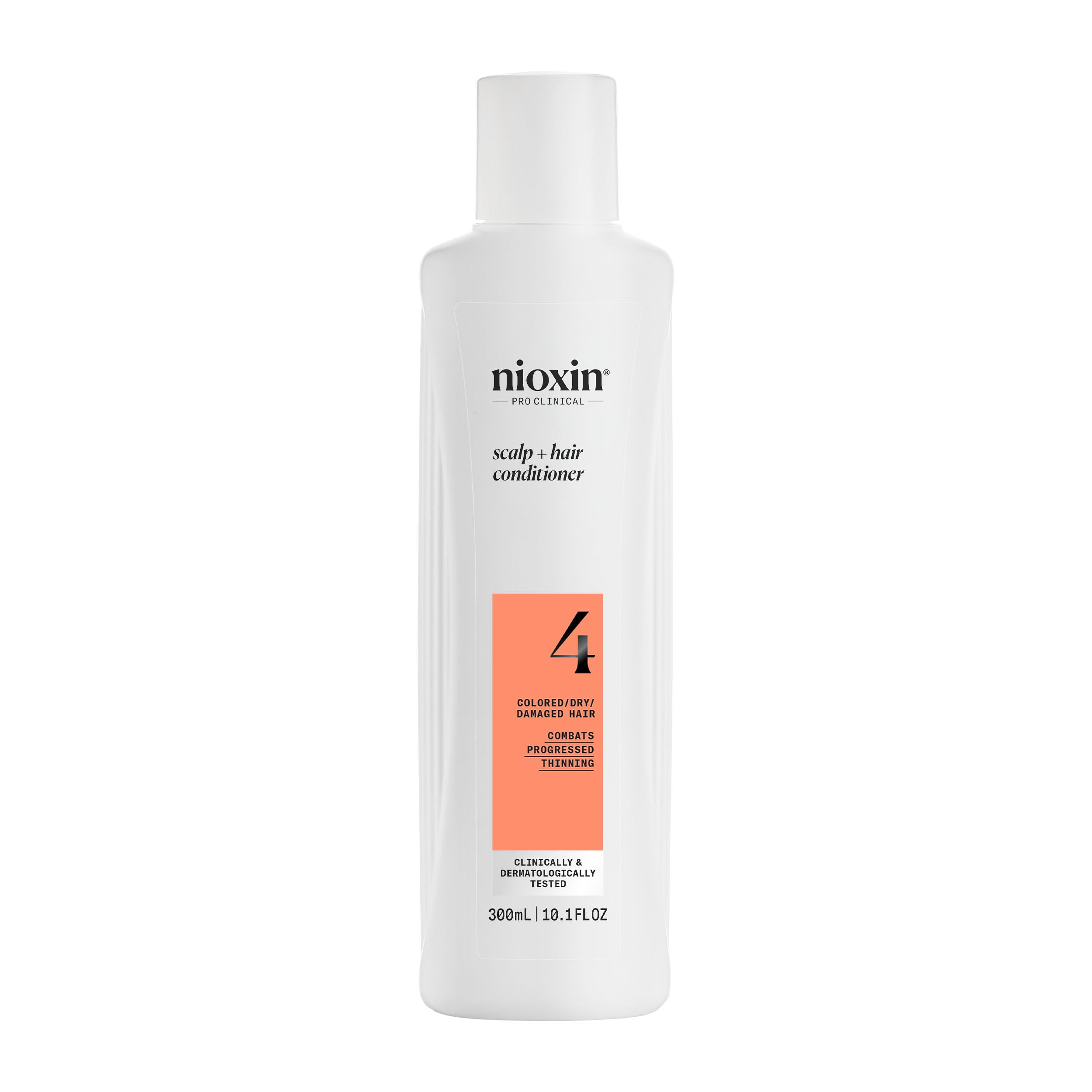 Nioxin envase frontal mostrando el acondicionador y su beneficio de densidad