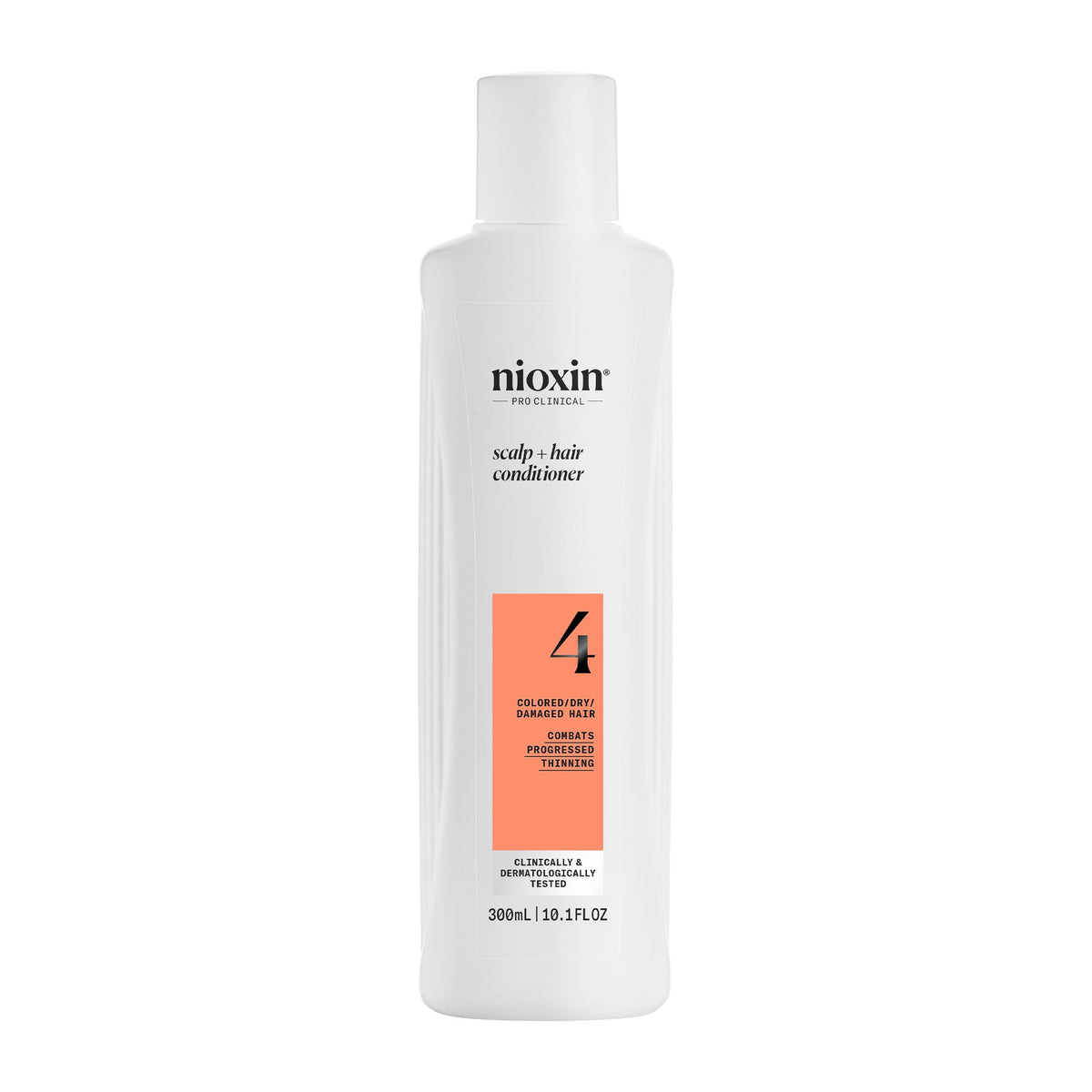 Nioxin envase frontal mostrando el acondicionador y su beneficio de densidad