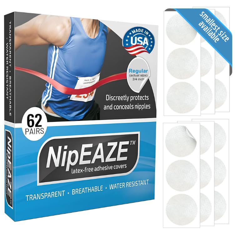NipEaze frontal del empaque mostrando cantidad y marca, protección prolongada