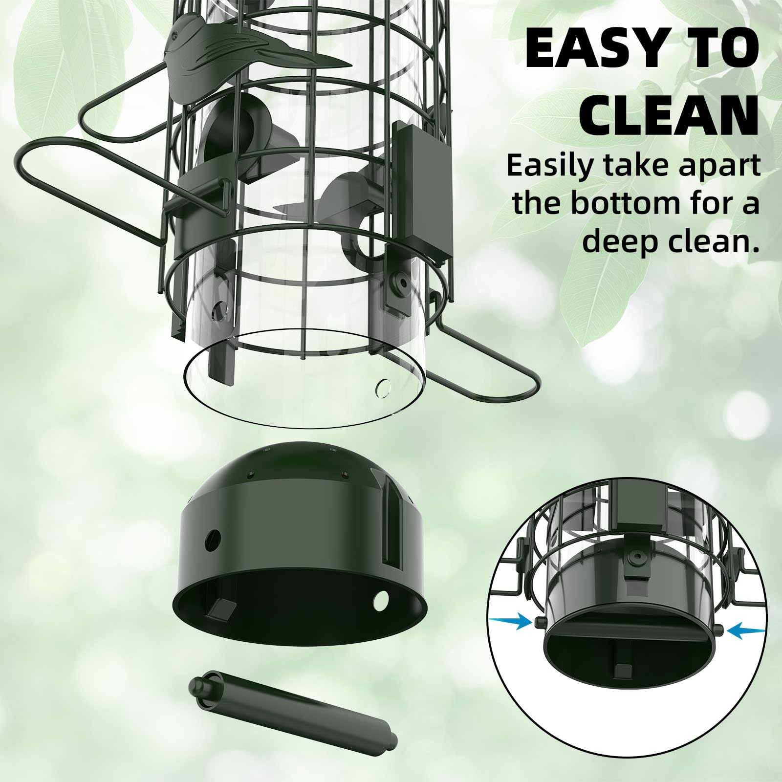 Niser capacity scale showing 3lb size for fewer refills and convenience
