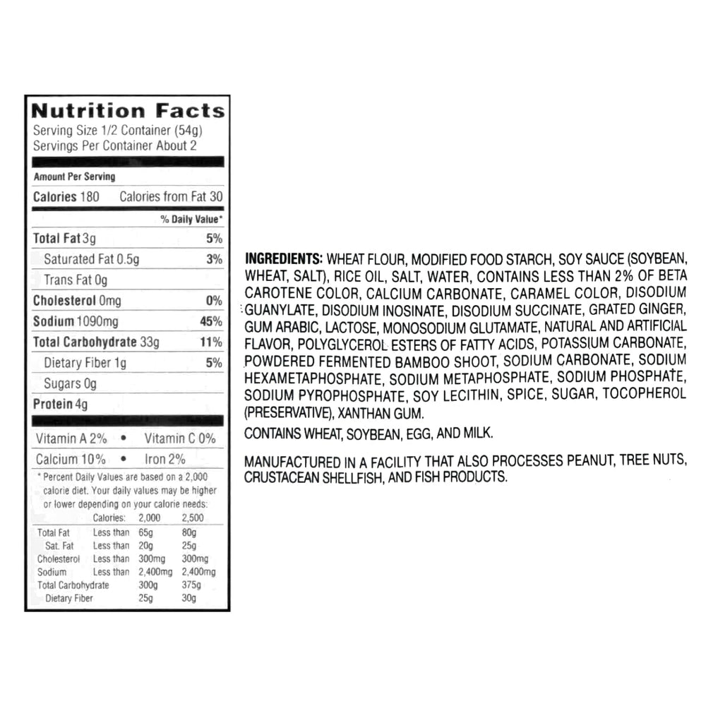 NISSIN RAOH primer plano de fideos mostrando textura firme y masticabilidad