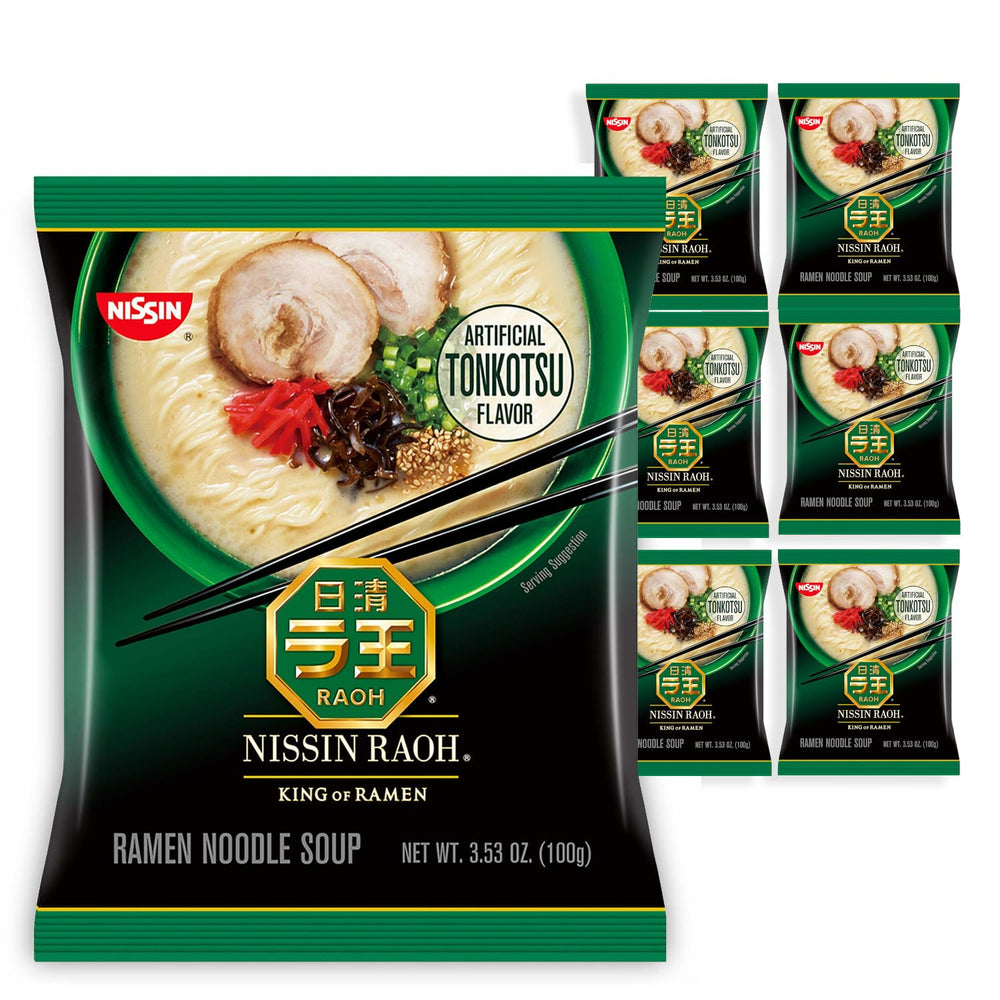 Nissin RAOH frente del paquete mostrando diseño y conveniencia