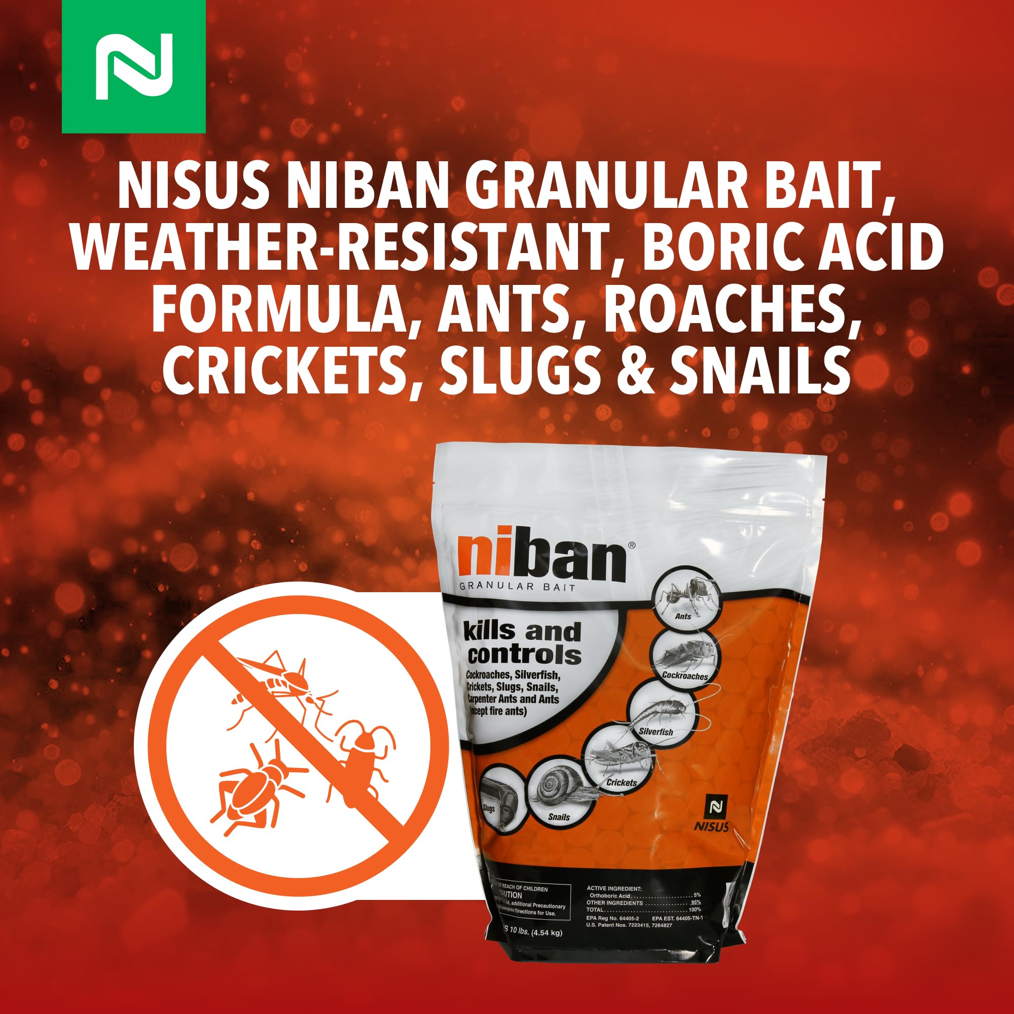 Nisus Niban aplicado en grieta interior reduciendo refugios de insectos
