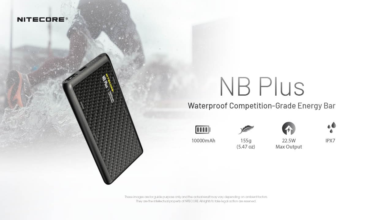 Nitecore NB Plus detalle de puertos USB-C y USB-A para carga rápida