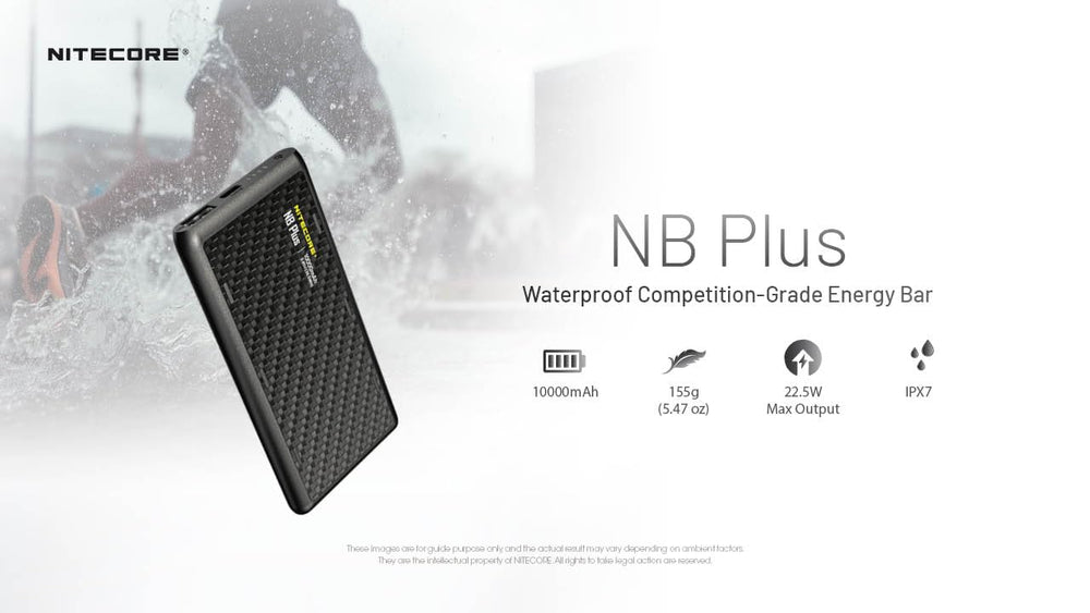 Nitecore NB Plus detalle de puertos USB-C y USB-A para carga rápida