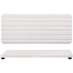 NiuYichee bandeja frontal blanca absorbe agua y ordena encimeras