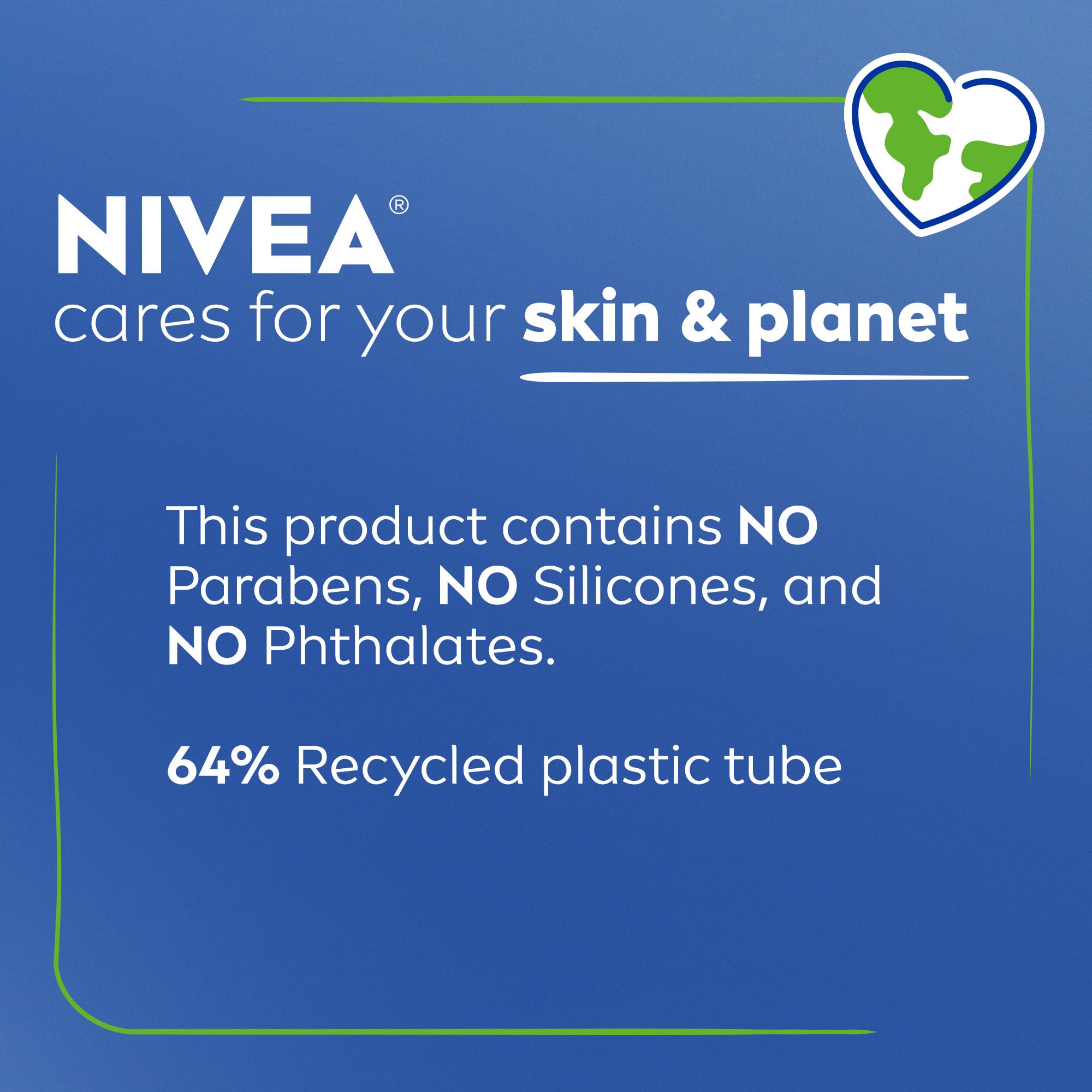 NIVEA comparación antes y después en piel, ilustra mejora visible de textura