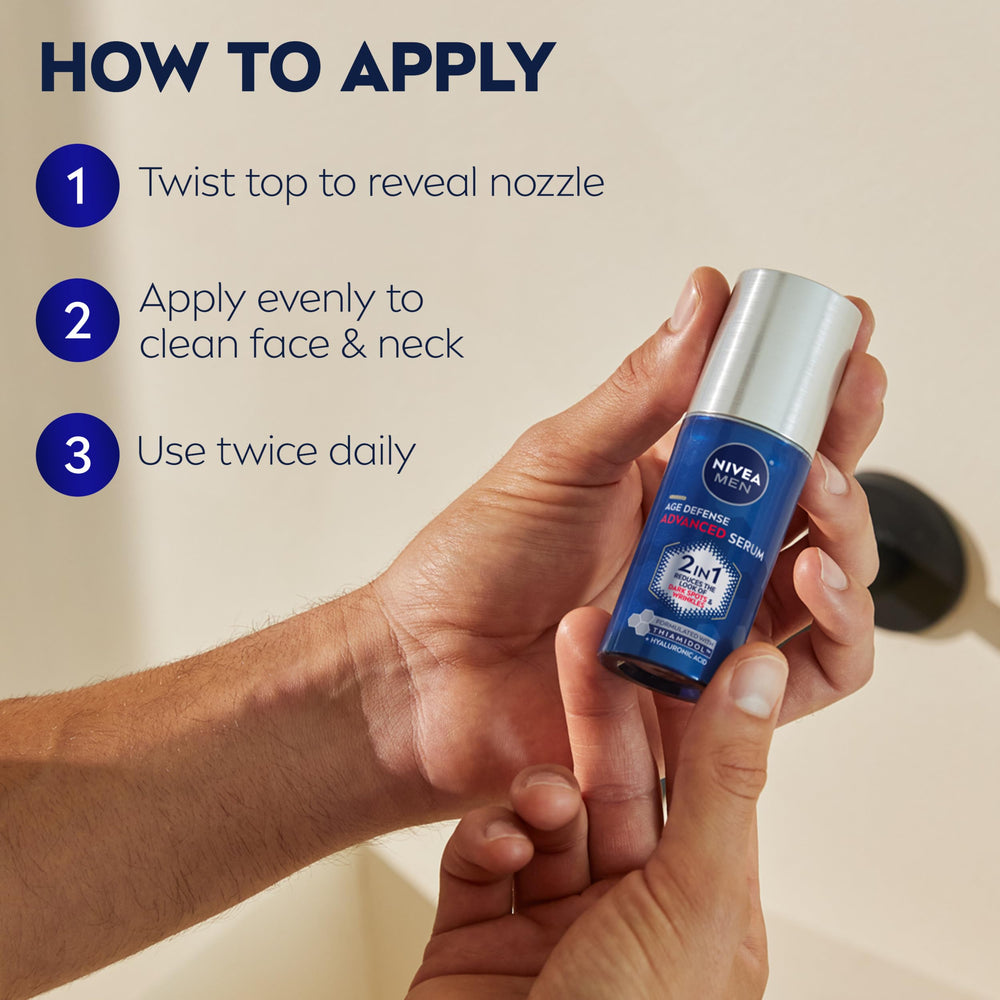NIVEA MEN comparación de tamaño 30 ml para llevar de viaje