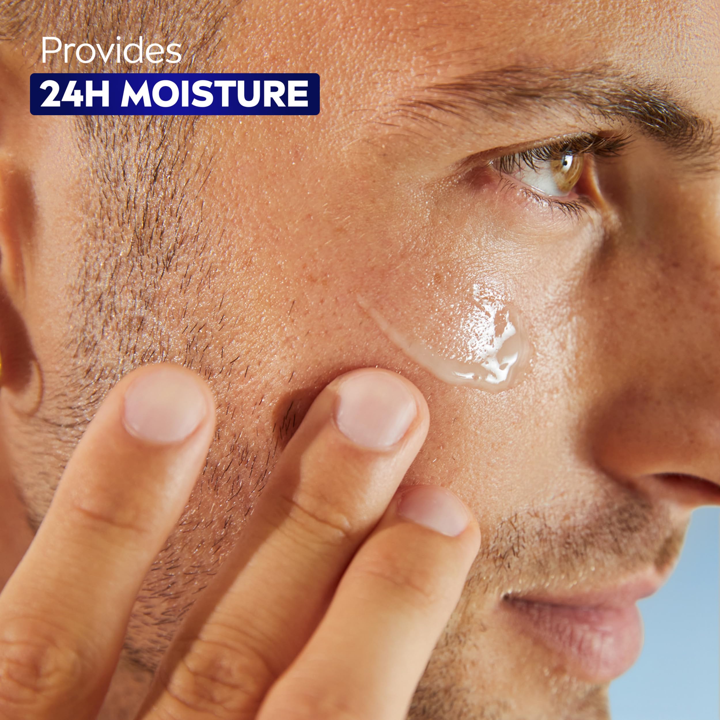 NIVEA MEN primer plano de la etiqueta con ingredientes clave