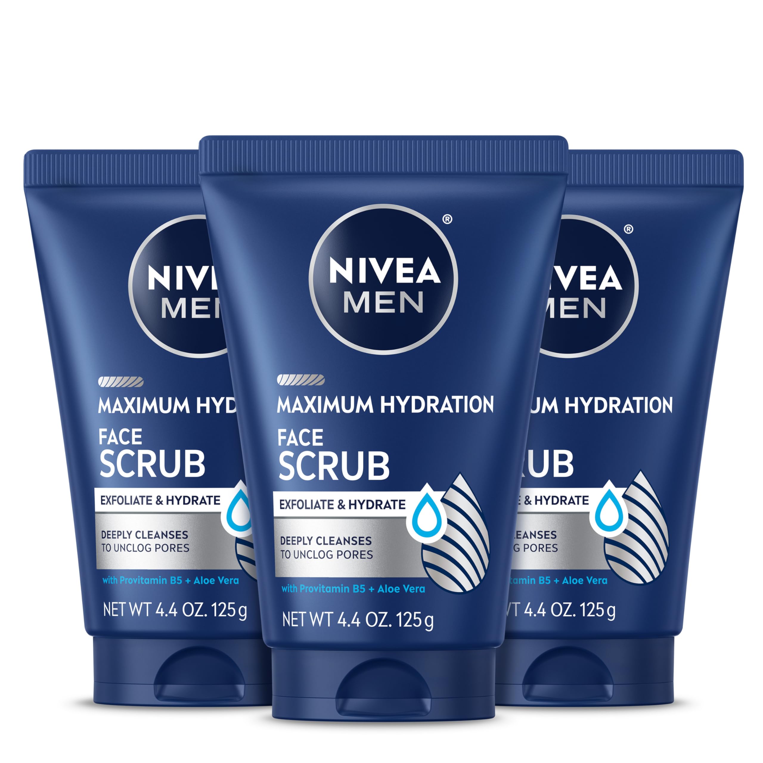 NIVEA MEN frente del tubo mostrando el diseño y la marca, aspecto profesional