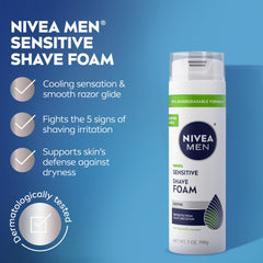 NIVEA men espuma en mano demuestra suavidad y facilidad de aplicación