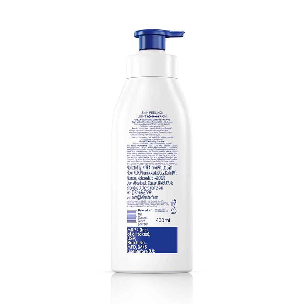 NIVEA loción en ambiente diario demostrando uso cómodo y rápido