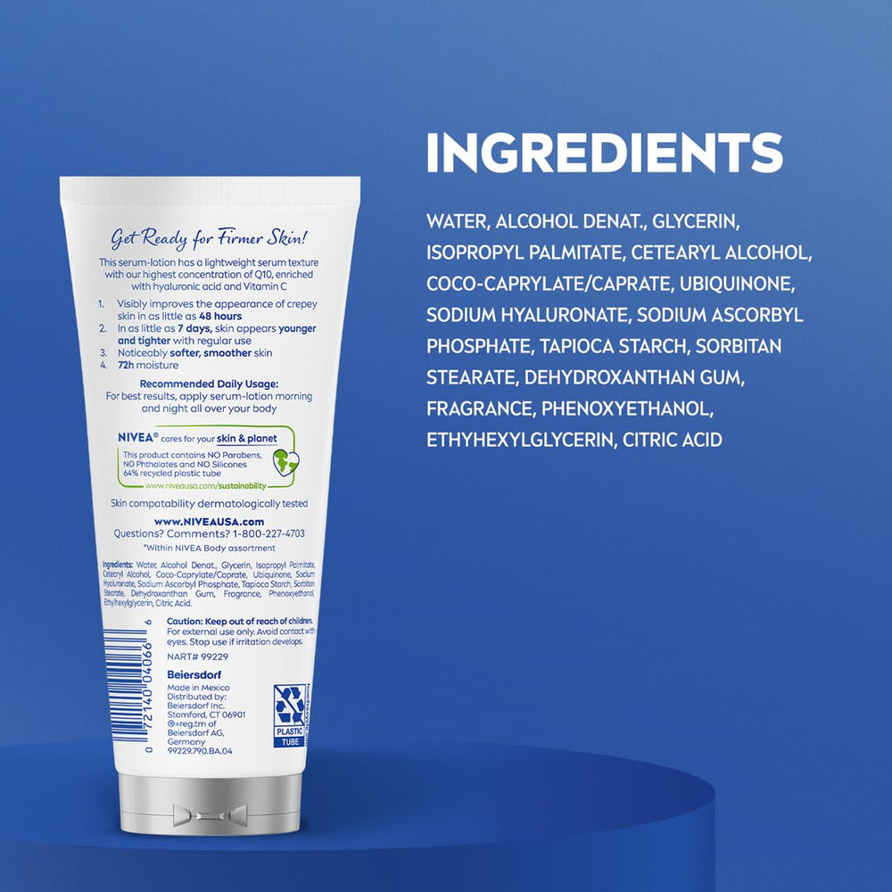 NIVEA detalle del envase con plástico reciclado 64%, resalta compromiso sostenible