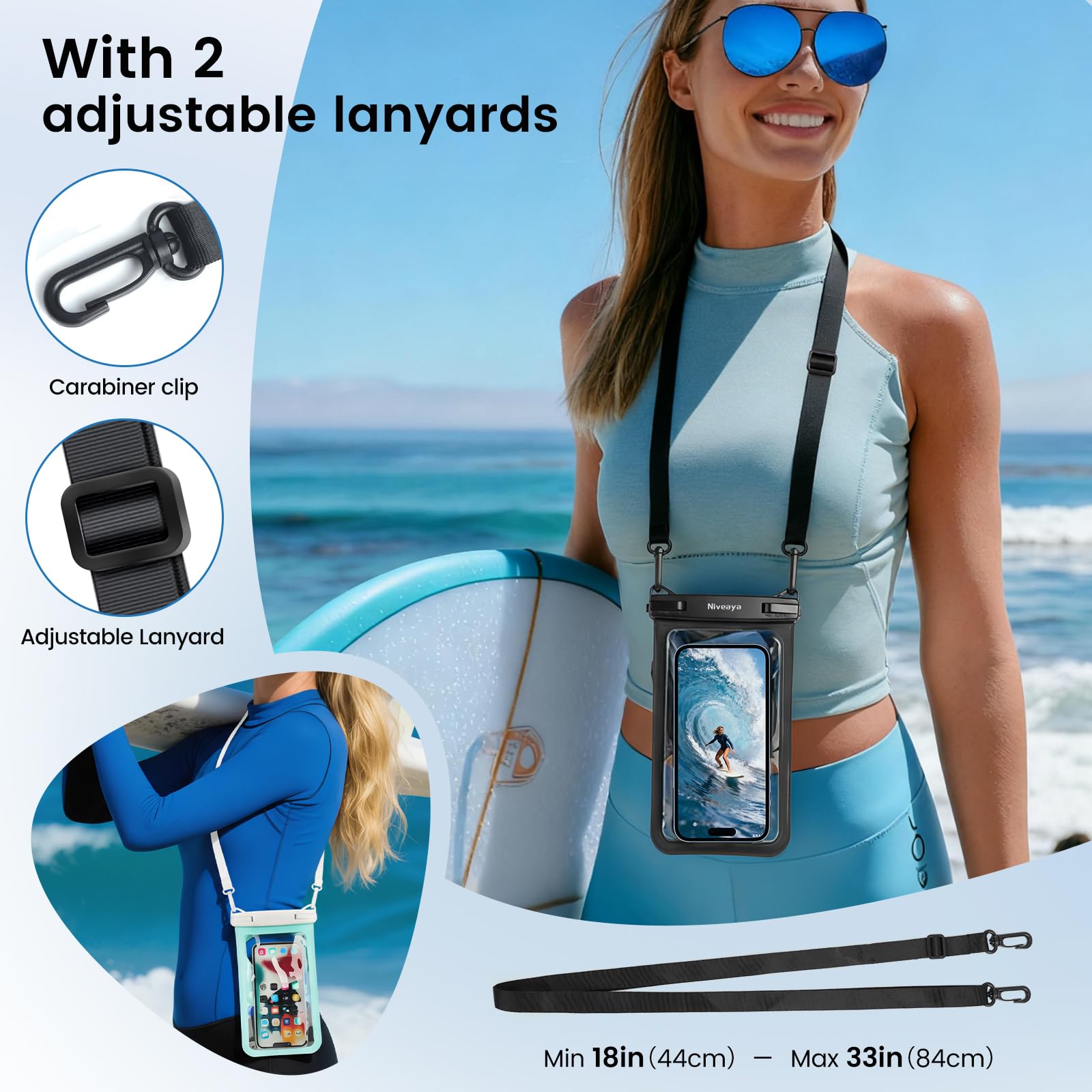 Niveaya interior con llaves y tarjetas para llevar objetos esenciales