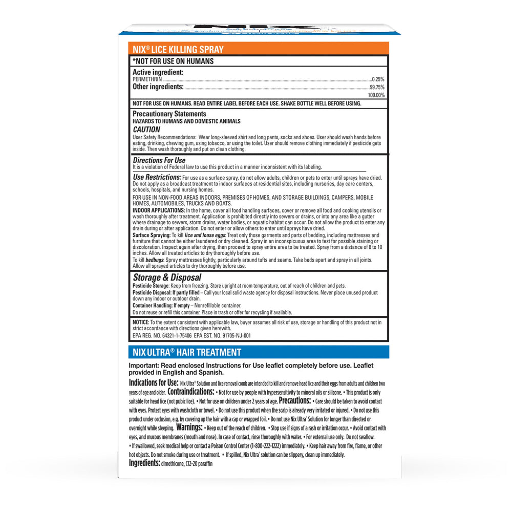 Nix etiqueta con información e ingredientes para uso informado y seguro