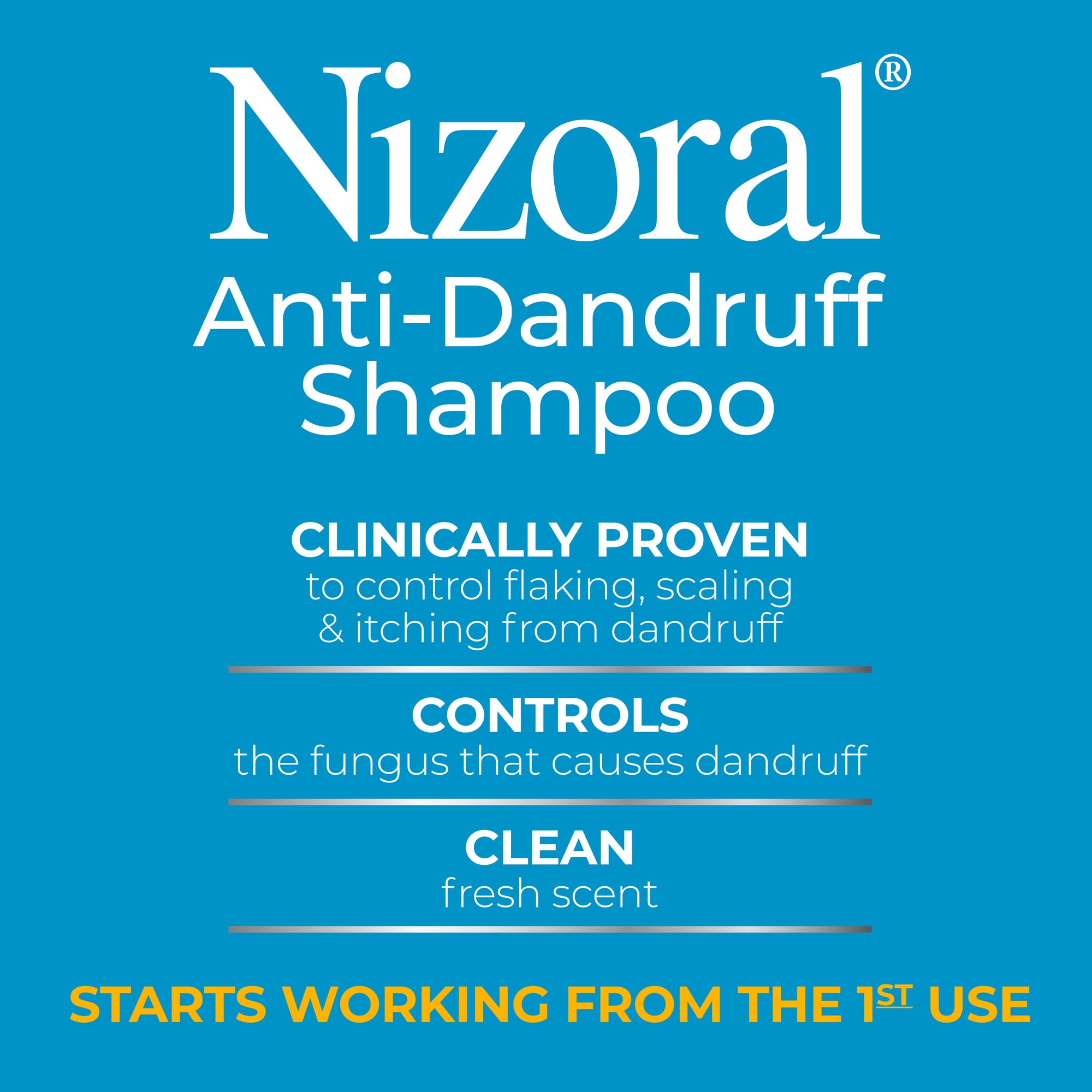 Nizoral en ambiente de baño con aroma fresco para sensación de limpieza