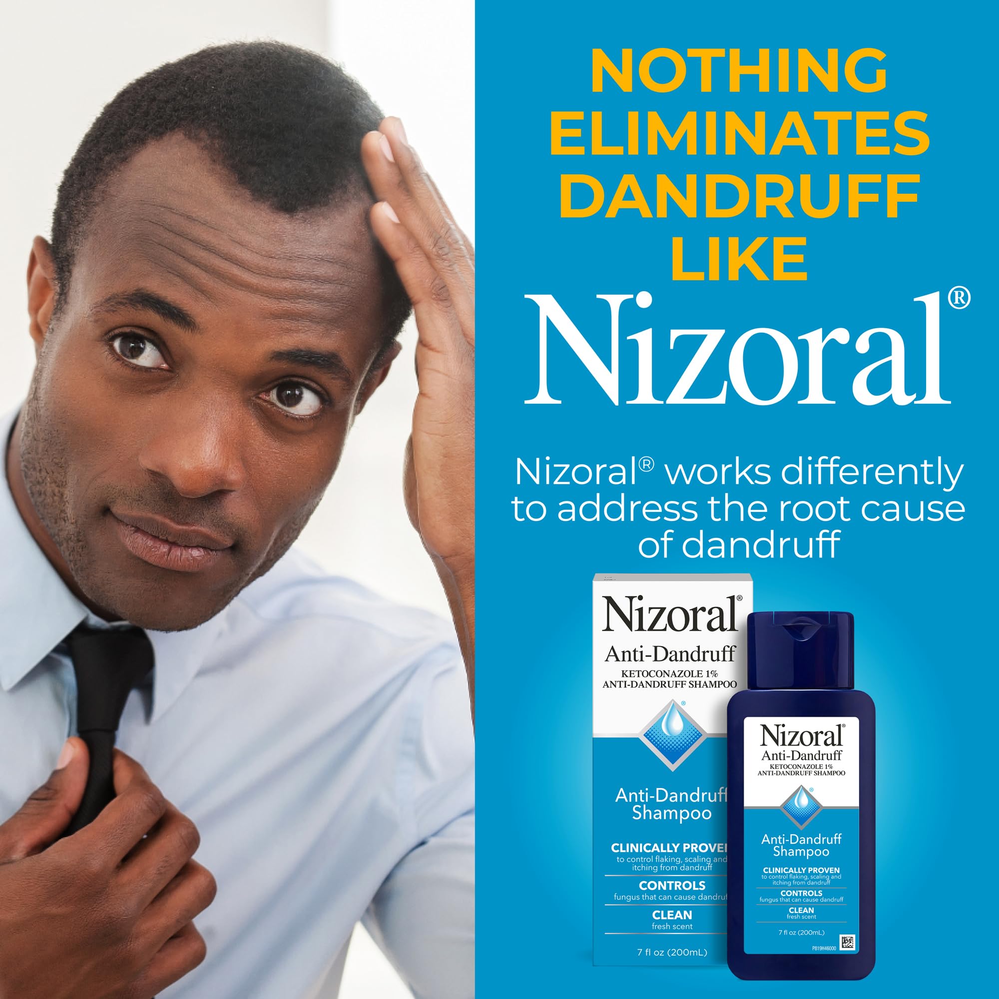 Nizoral reducción de escamas comparación antes y después visible