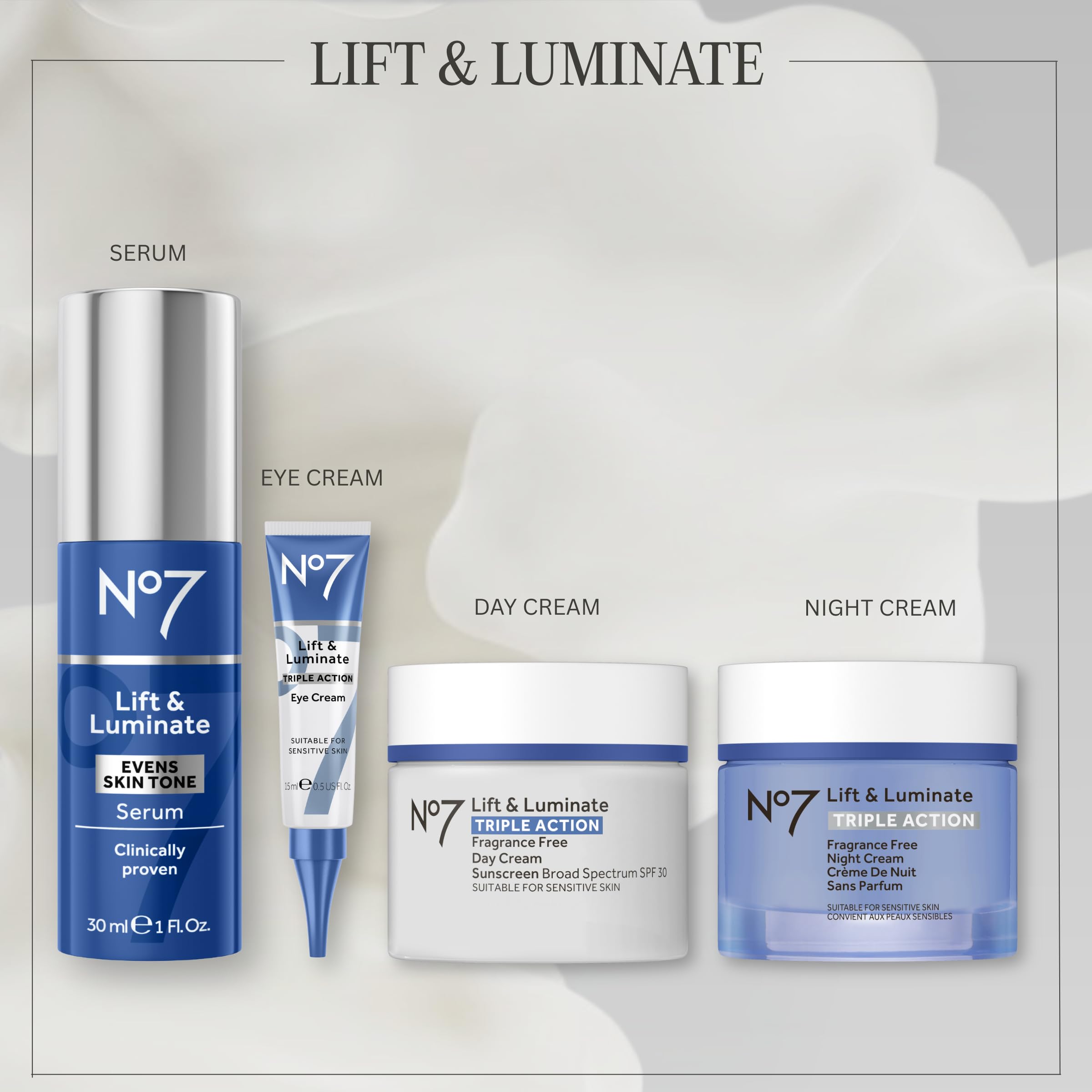 No7 crema en ambiente de rutina nocturna transmite confort reparador