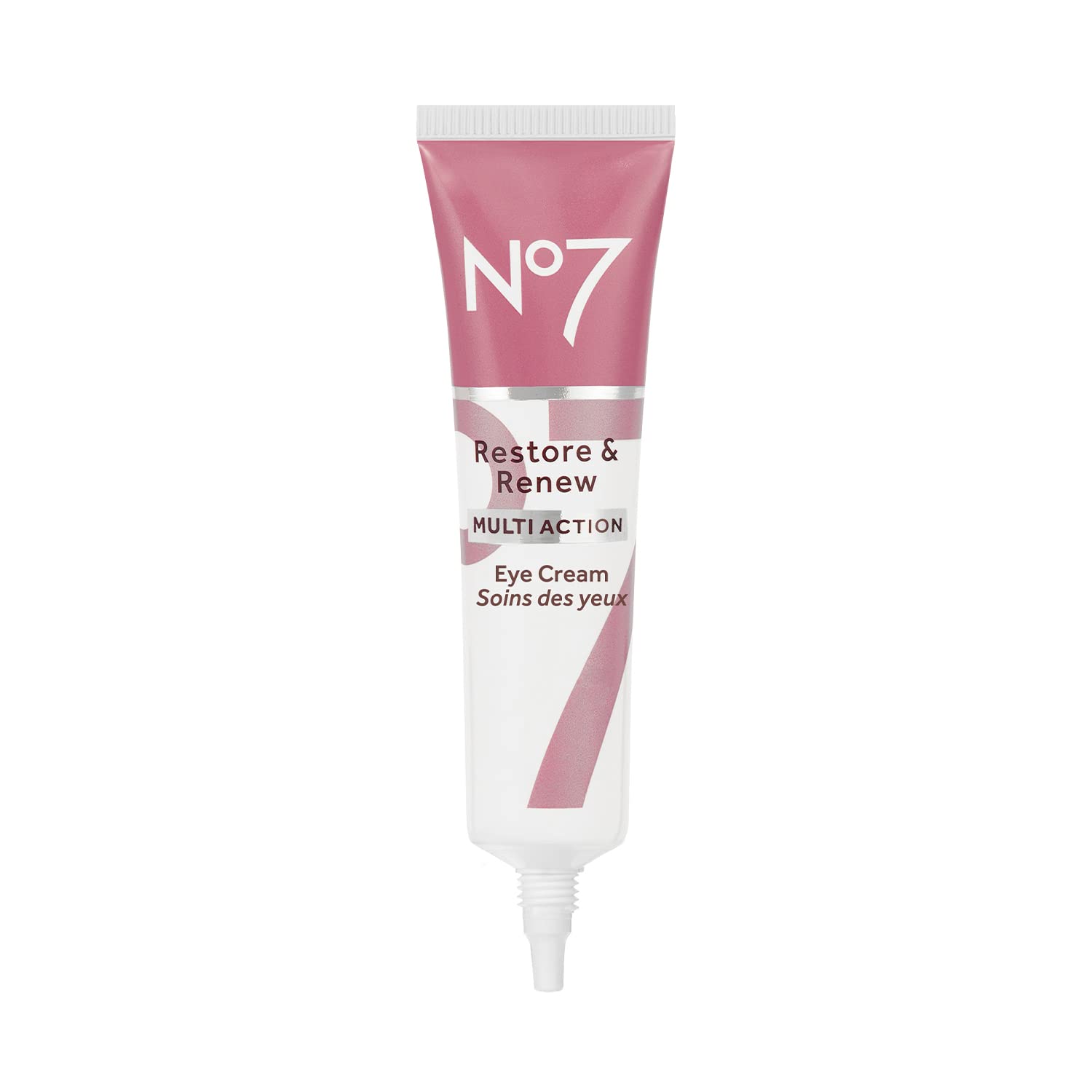 No7 crema contorno frente: envase elegante y compacto que facilita el uso diario