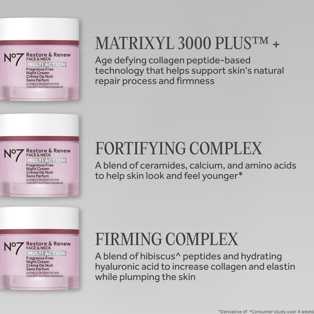 No7 envase abierto con producto revelando crema nutritiva y absorción