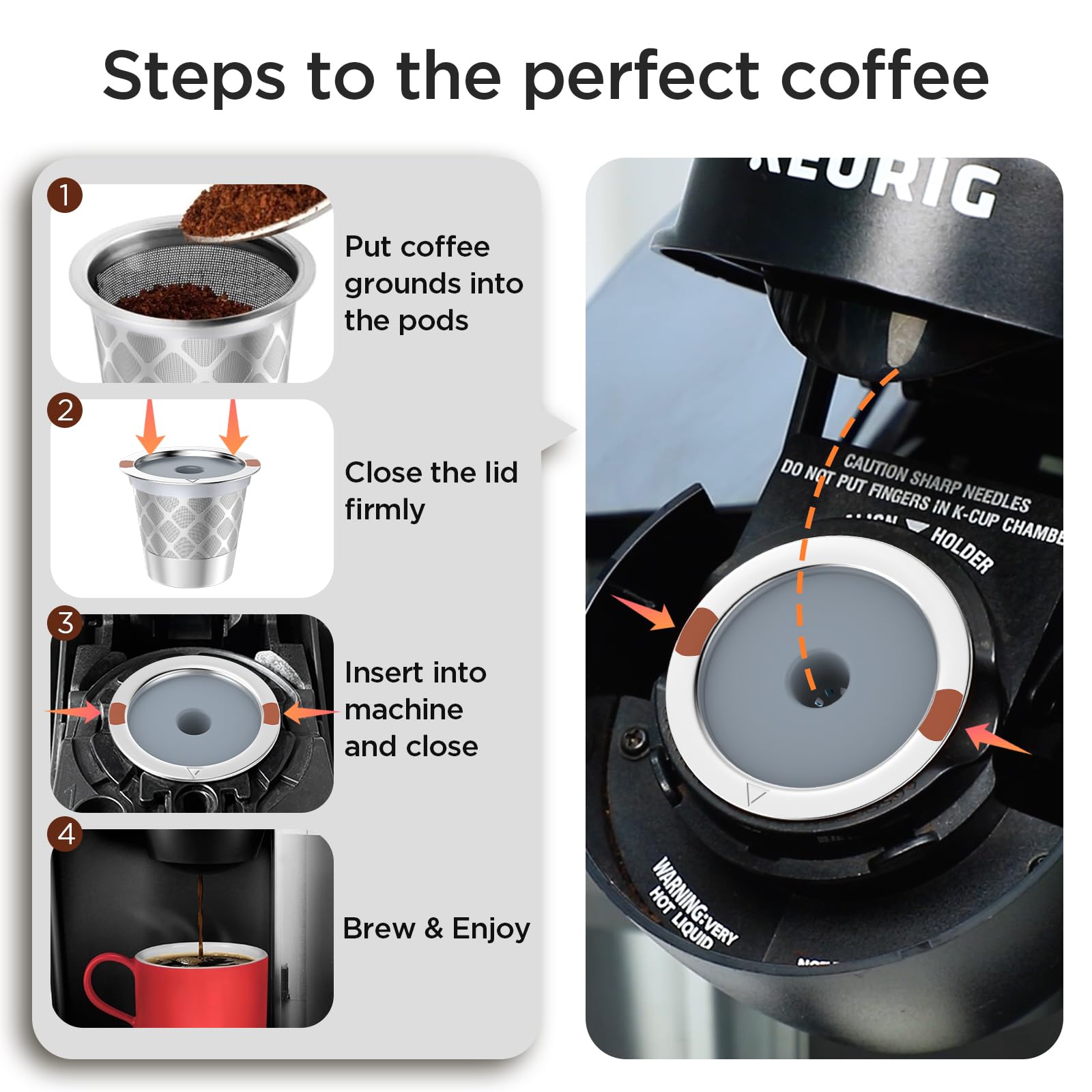 NOALTO filtro en uso dentro de cafetera compatible preparando café