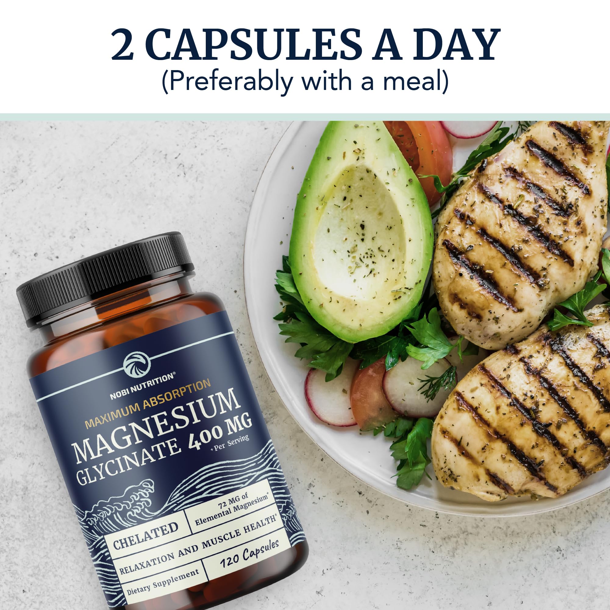 Nobi Nutrition etiqueta con lista de ingredientes y garantías claras
