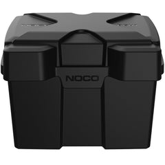 NOCO caja BGU1 frontal mostrando tapa snap y protección robusta