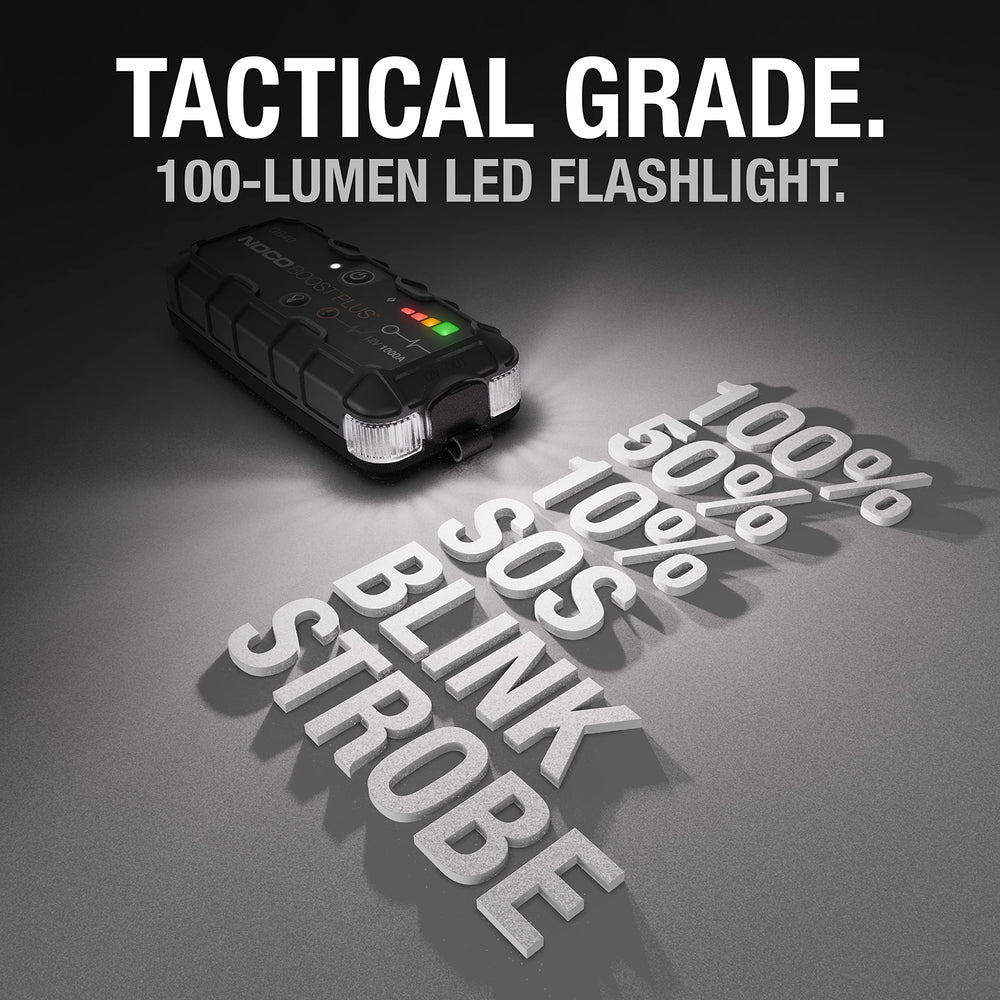 NOCO GB40 linterna LED en modo SOS para visibilidad de emergencia nocturna