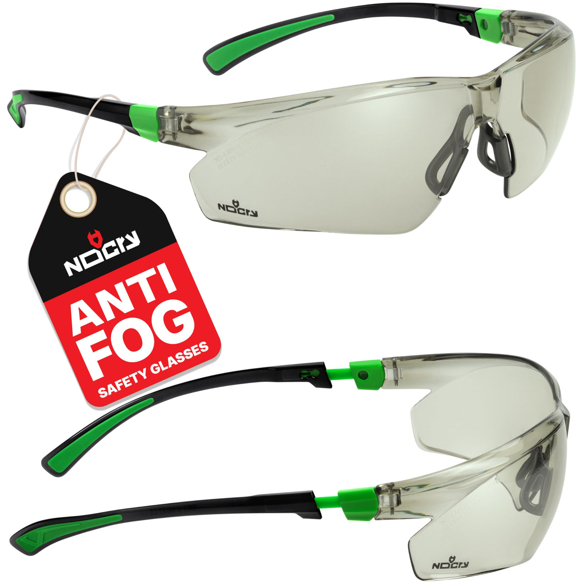 NoCry vista frontal del armazón mostrando diseño envolvente y protección