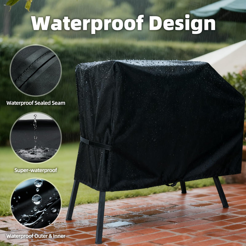 NOELIFE funda colocada en una Blackstone 22" con soporte demostrando ajuste