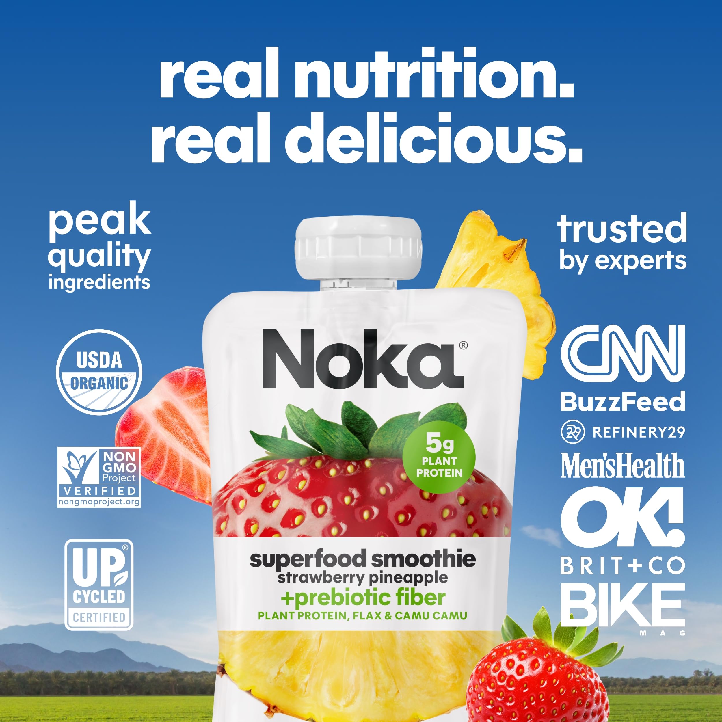 NOKA pouches en mesa de desayuno estilo de vida práctico y saludable